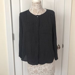 Black dotted dress shirt
